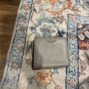 Kate Spade Pebbled Gray Leather Wallet